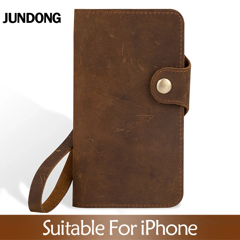 

Флип-чехлы для телефонов iPhone 6, 6s, 7, 8 Plus, 11 Pro, X, Xr, Xs Max, чехол из кожи Crazy Horse, задняя крышка для iPhone 6sp, 7p, 8 p, чехол