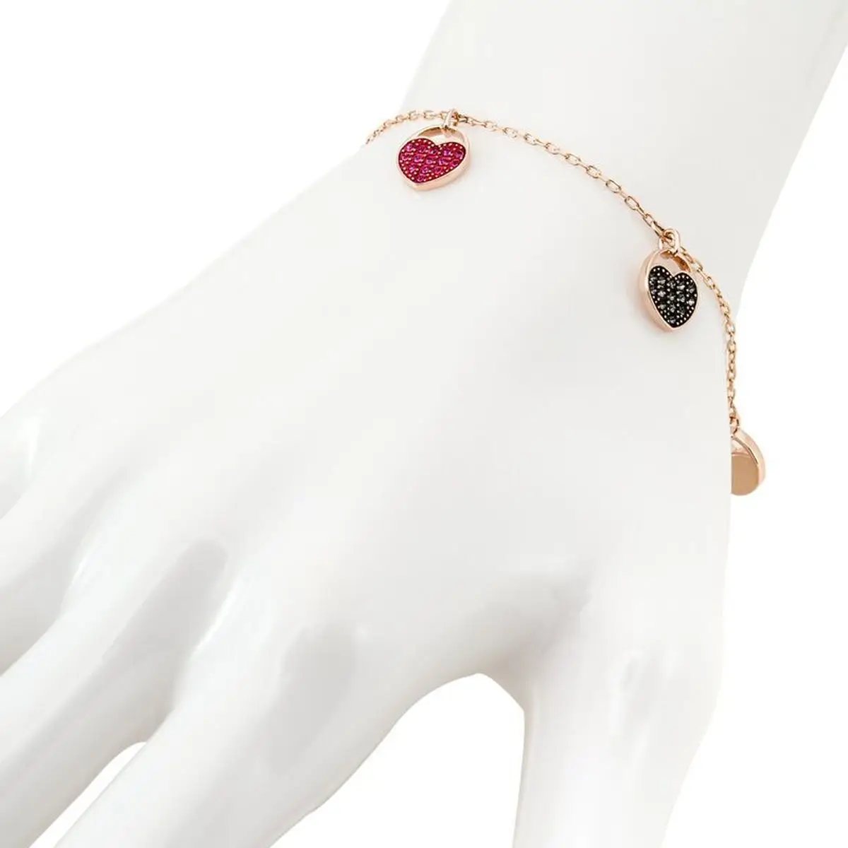 

High-Quality SWA Classic Graduation Heart-Shaped Original Pendant Bracelet Charming Fashion Jewelry