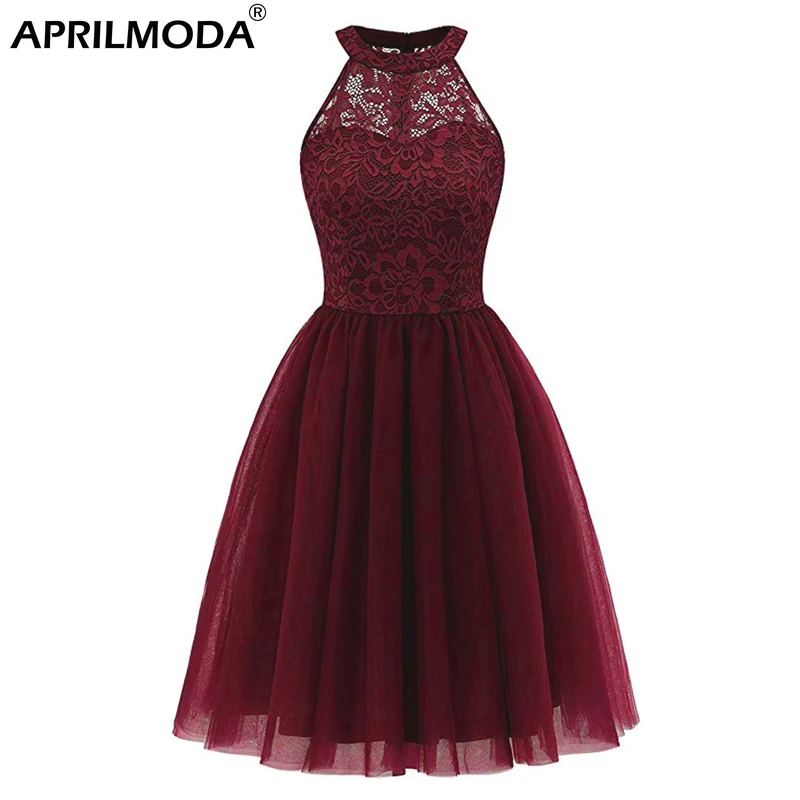 Женское плиссированное платье средней длины без рукавов с лямкой на шее