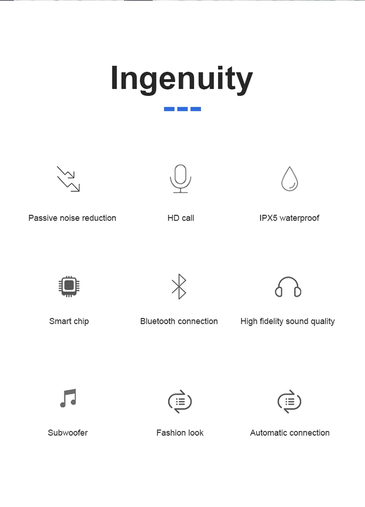 Мини невидимые наушники TWS с одним bluetooth стереонаушники пассивным