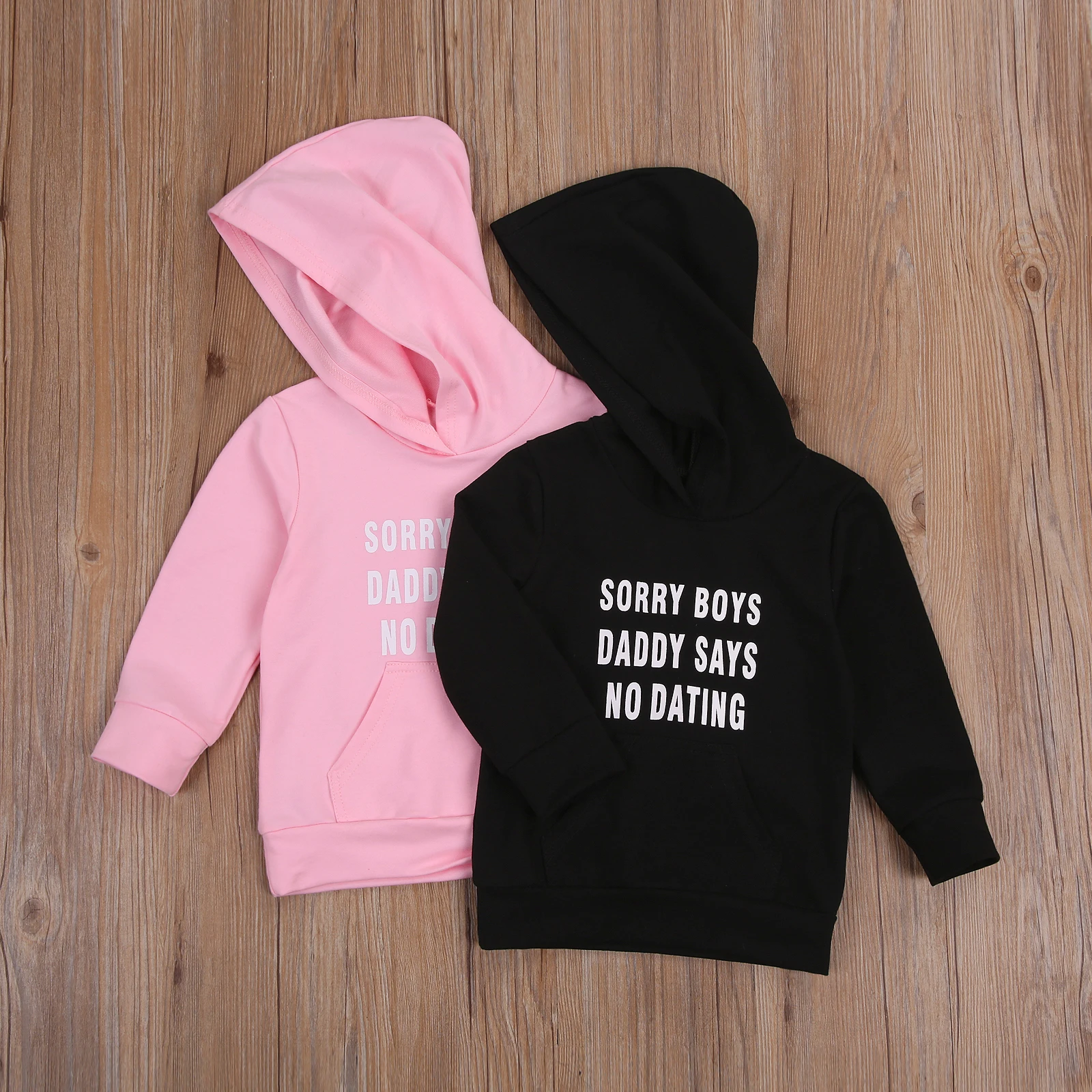 Kids Baby Girls Fashion Letter Print Hoodie Children Girls Long Sleeve Top for Daily Wear