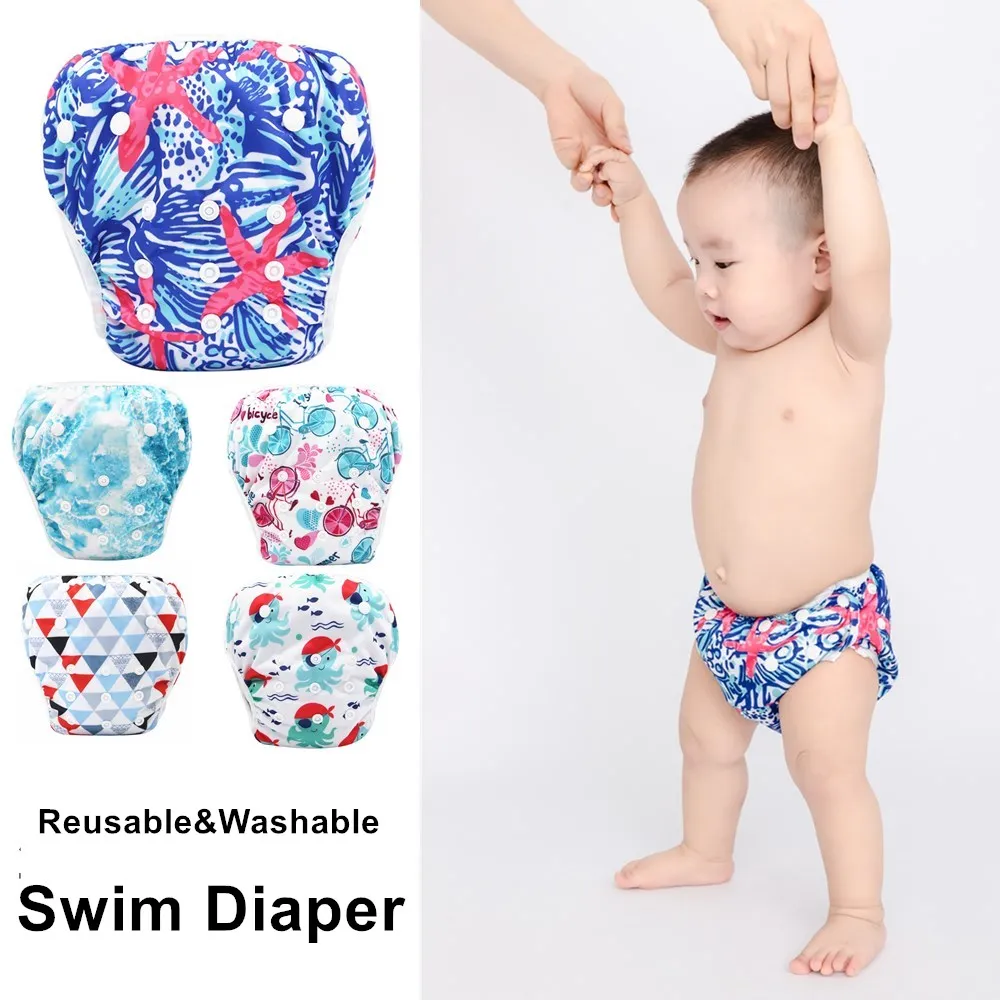 

Asenappy Baby Swim Diaper Waterproof Adjustable Cloth Diapers Pool Pant Swimming Diaper