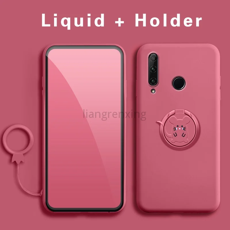 

Мягкий силиконовый чехол с держателем для huawei y6p y7a nova 3i nova 7i y6 pro 2019 y7 2019 y9