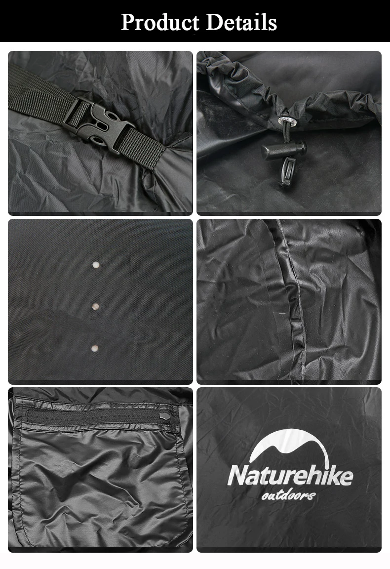 Naturehike рюкзак с защитой от дождя чехол для защиты от пыли 40L 50L 60L 80L альпинистский рюкзак Крышка Водонепроницаемый открытый рюкзак с защитой от дождя