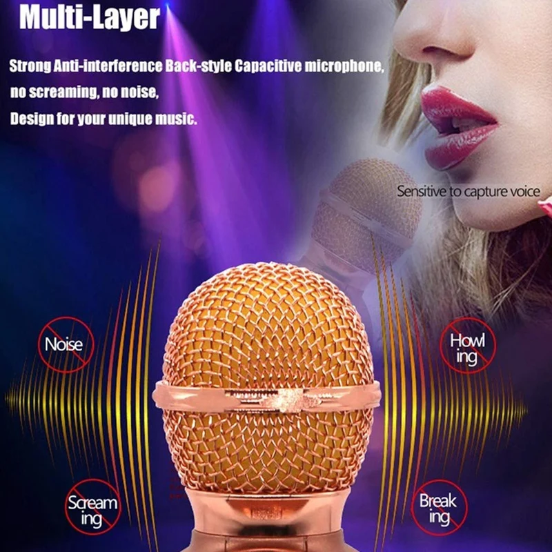 Беспроводной Bluetooth микрофон для караоке K Song KTV живой компьютер смартфона |