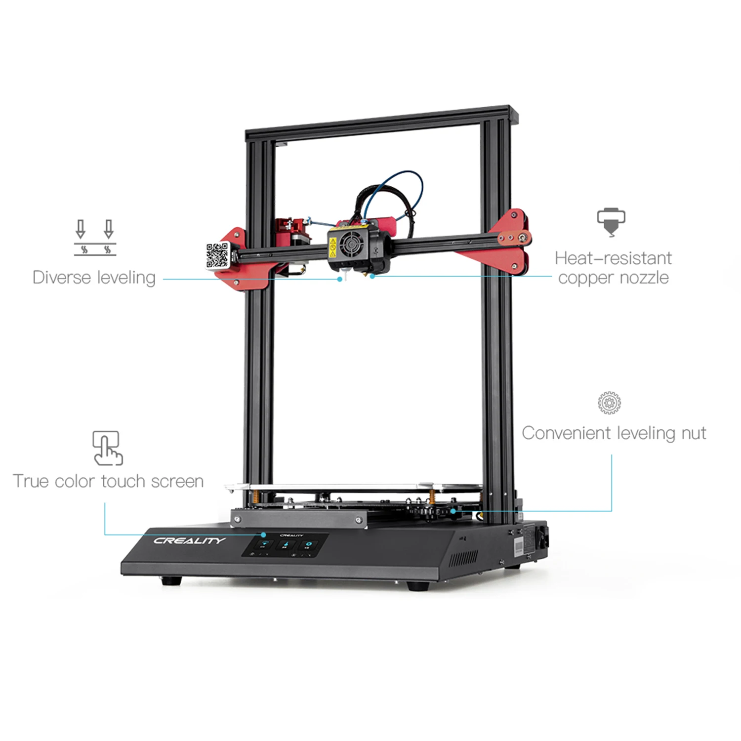 Preise CREALITY CR-10S Pro V2 Verbesserte 3D Drucker DIY Kit Große Druck Größe 300*300*400mm Mit Voller Farbe Digital Touchscreen