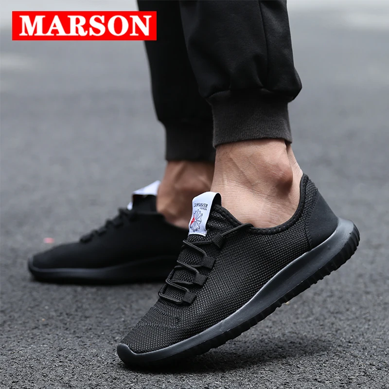 

Марсон, мужская повседневная обувь, модные, для улицы, спортивные кроссовки светильник удобные размера плюс мужской мягкая обувь