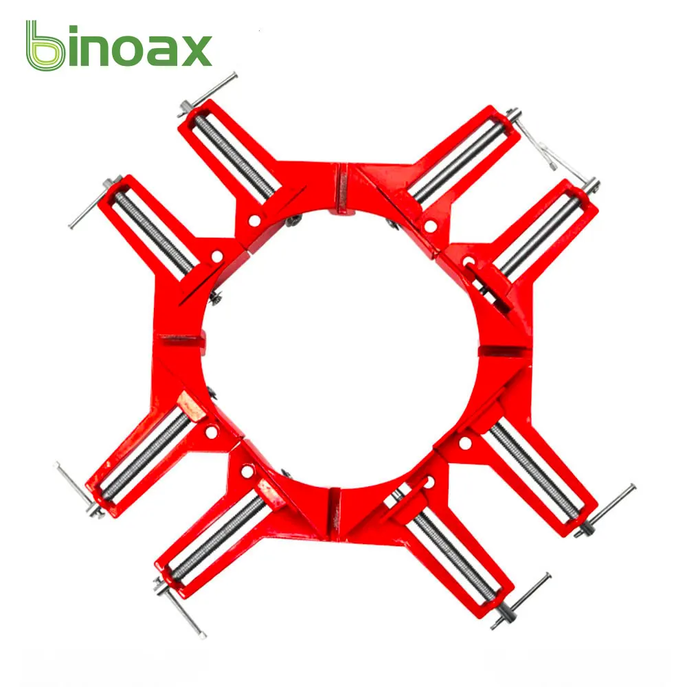Binoax-abrazadera de esquina de inglete de ángulo recto de 90 grados, soporte de marco de fotos de 3 