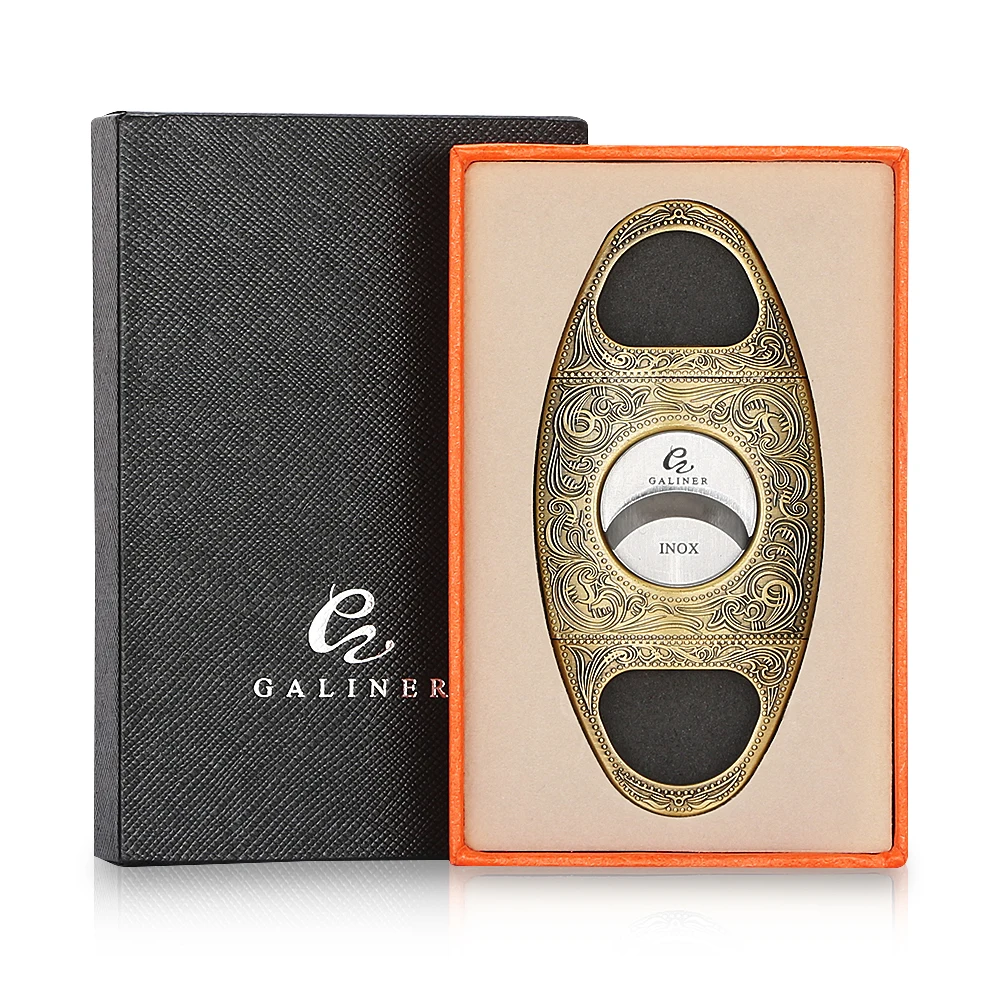 

Galiner Cigar Cutter Accessories Tool Mini Household Portable Classic Cigar Scissors Cutting Gadgets Knife With Gift Box