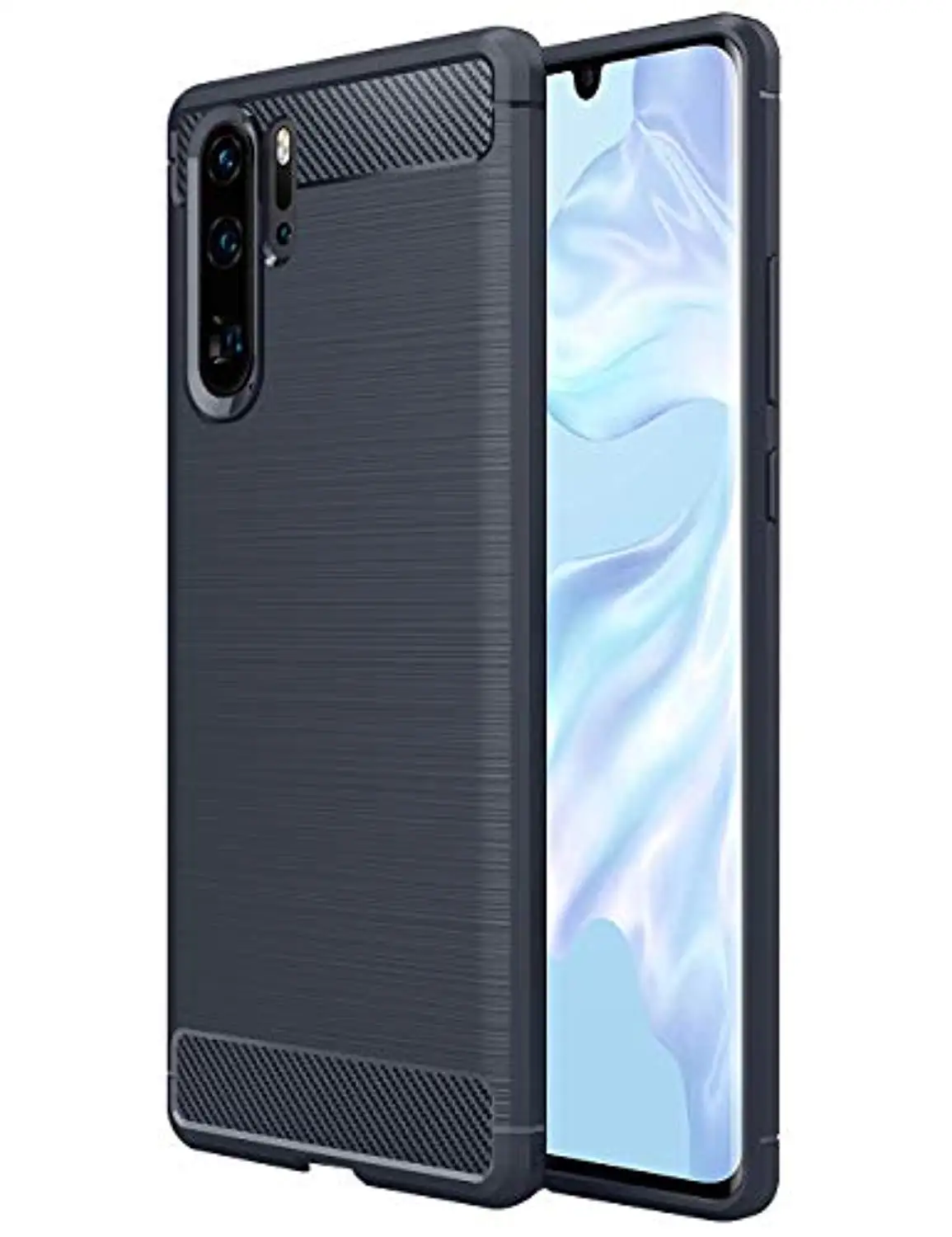 Защитный чехол из углеродного волокна мягкий силиконовый ТПУ для huawei P30 Pro P20 Lite P10