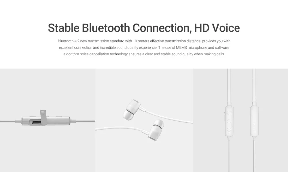 Meizu EP52 Lite, беспроводные Bluetooth 4,2 наушники, Спортивная стерео гарнитура, водонепроницаемая, IPX5, с микрофоном для iPhone, Xiaomi