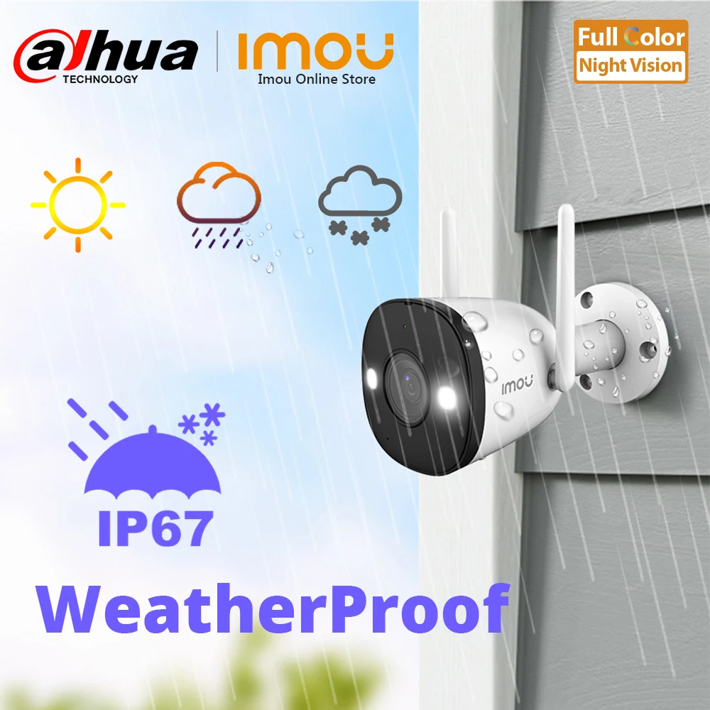 dahua ip camera wifi outdoor full color night vision built in spotlight audio recording onvif soft ap mode p2p surveillance cam free global shipping