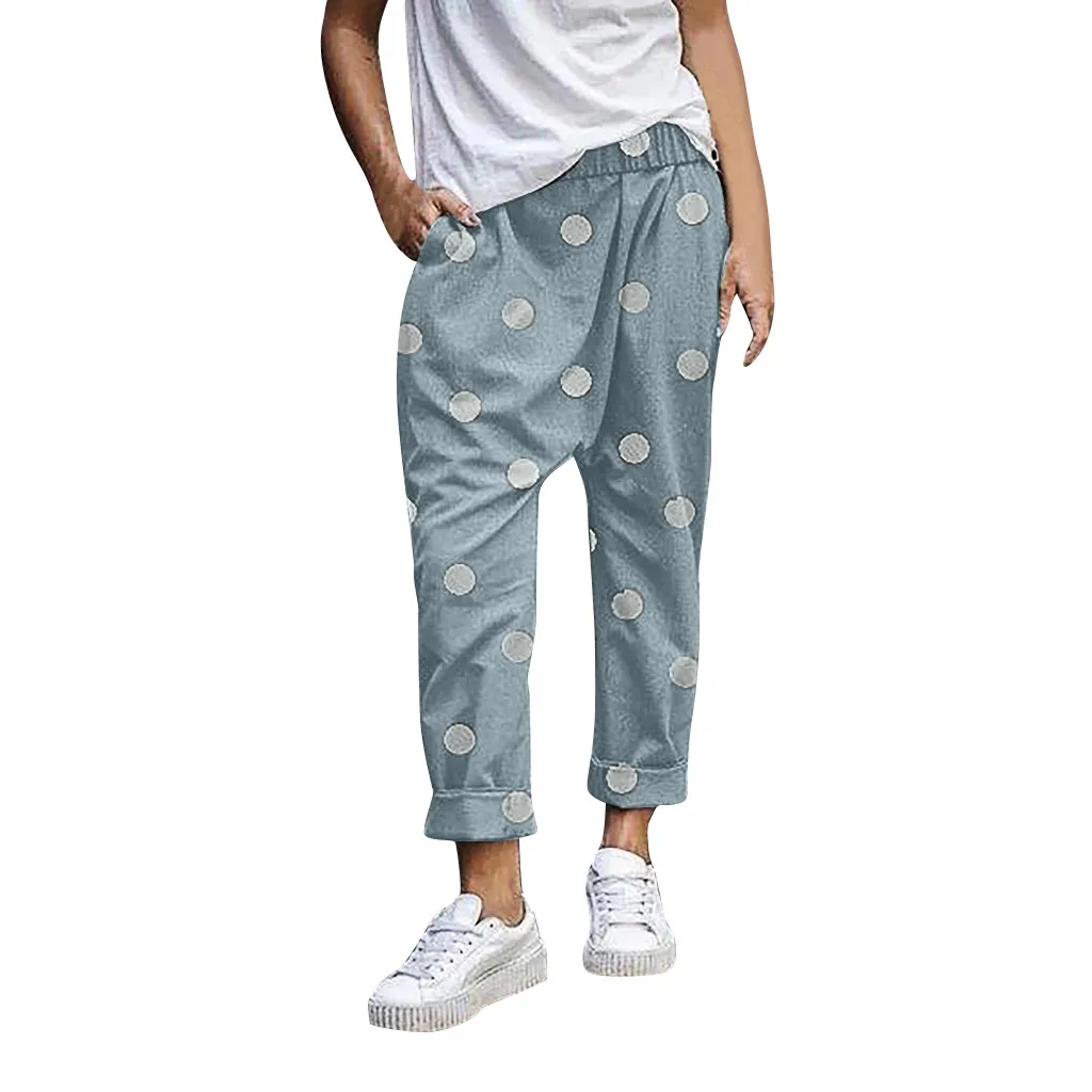 Женские брюки JAYCOSIN длинные штаны с высокой талией размера плюс Свободные