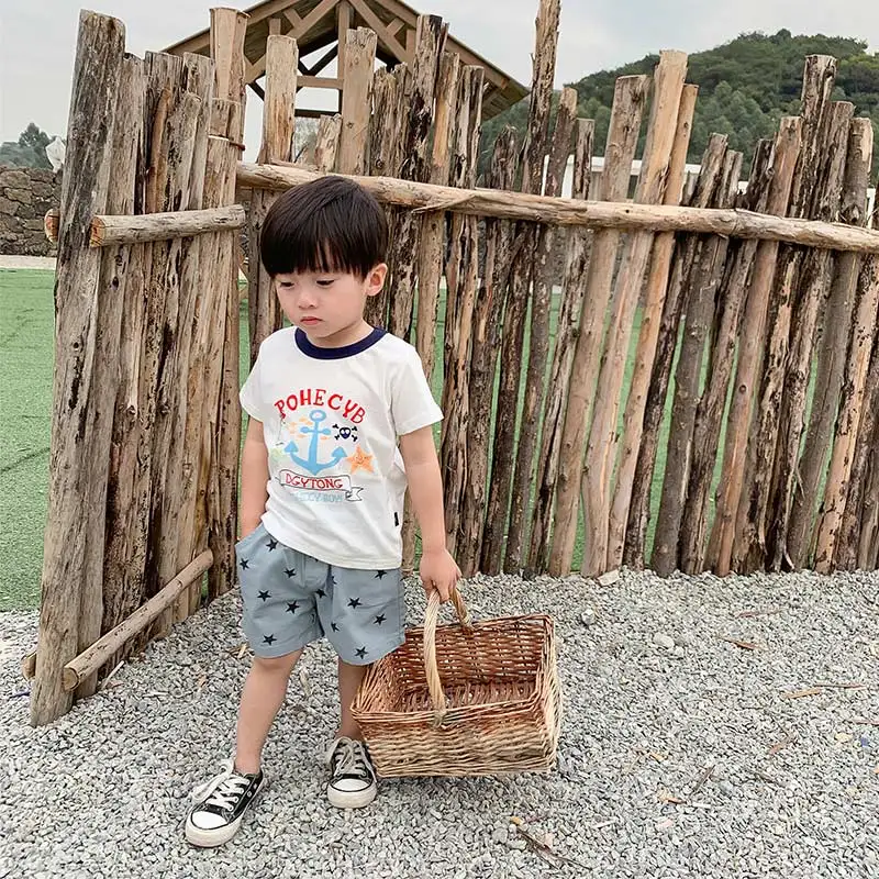 Летние пляжные шорты для маленьких мальчиков повседневные спортивные детские