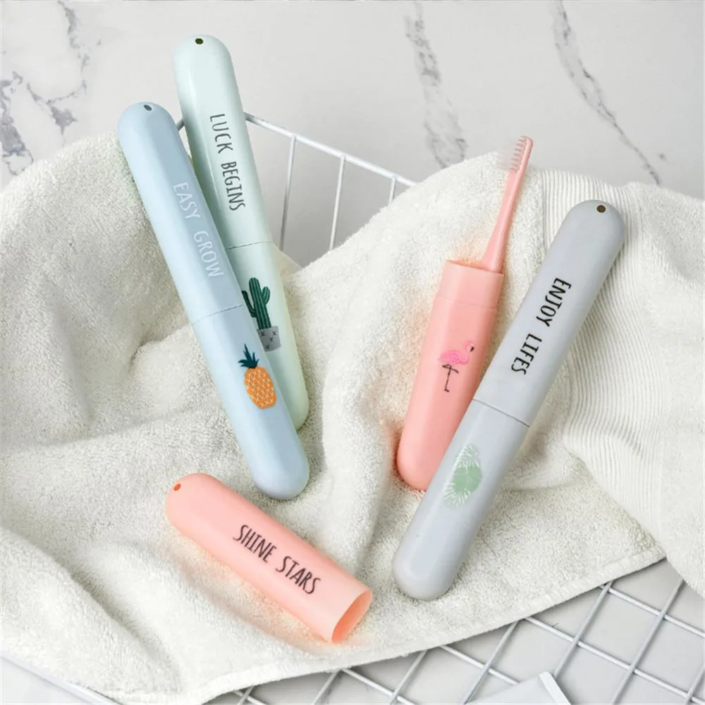 

Travel Accessories Toothbrush Tube Cover Case Cap Fashion Plastic Suitcase Holder Baggage Boarding Portable Packing organizer