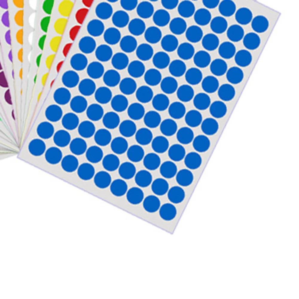 

20PCS 20mm Circle Stickers Self Adhesive Sticky Colorful Label Paper Label for Office Shop Store