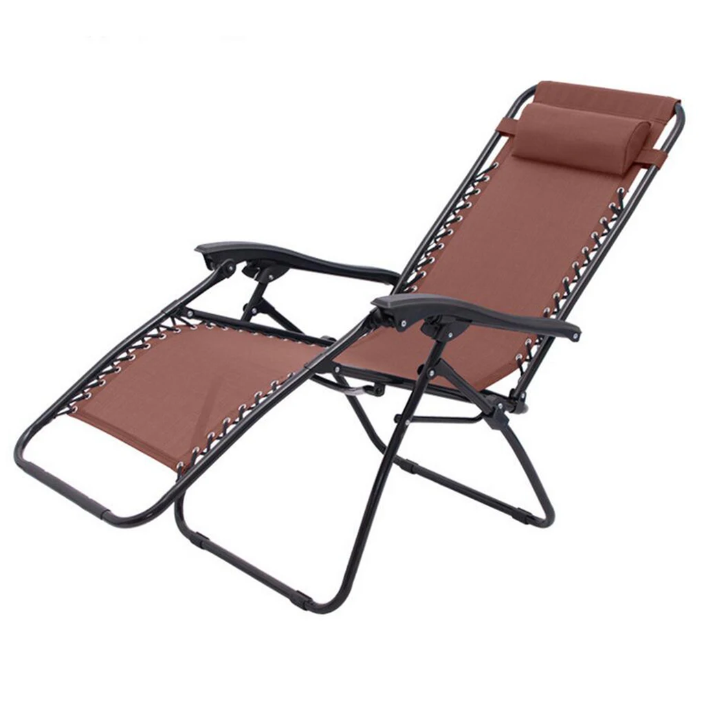 Folding Recliner Sling Chairs Removable Replacement Rhombus Cloth + Headrest Head Cushion Pillow Laces Kit Set | Мебель