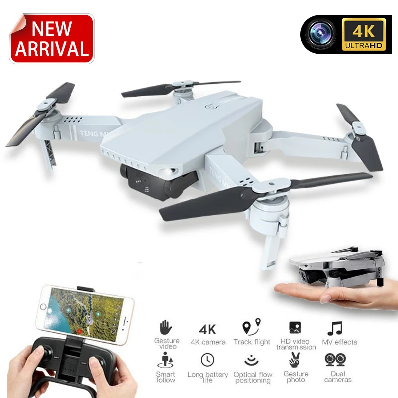 2020 мини Дрон с камерой 4K Wi Fi FPV Радиоуправляемый квадрокоптер воздушной