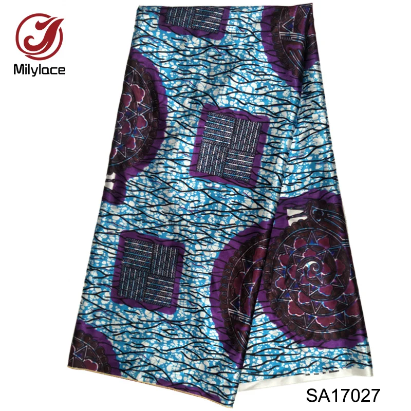 Анти пиллинг печатных атласная ткань полиэстер сатин 5 ярдов в партии для одежды