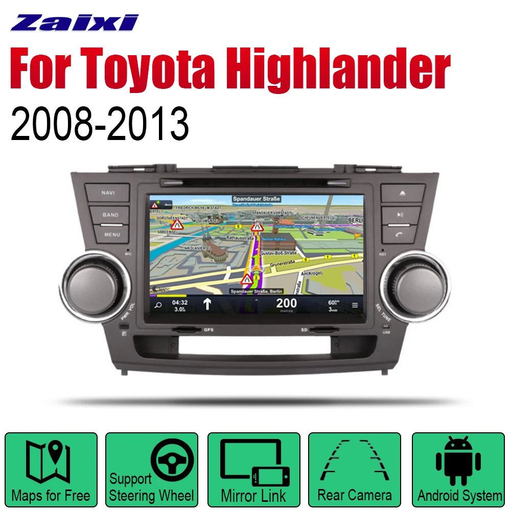 Автомагнитола ZaiXi с GPS навигацией Android Bluetooth Wi Fi 2din|Автомагнитолы| |