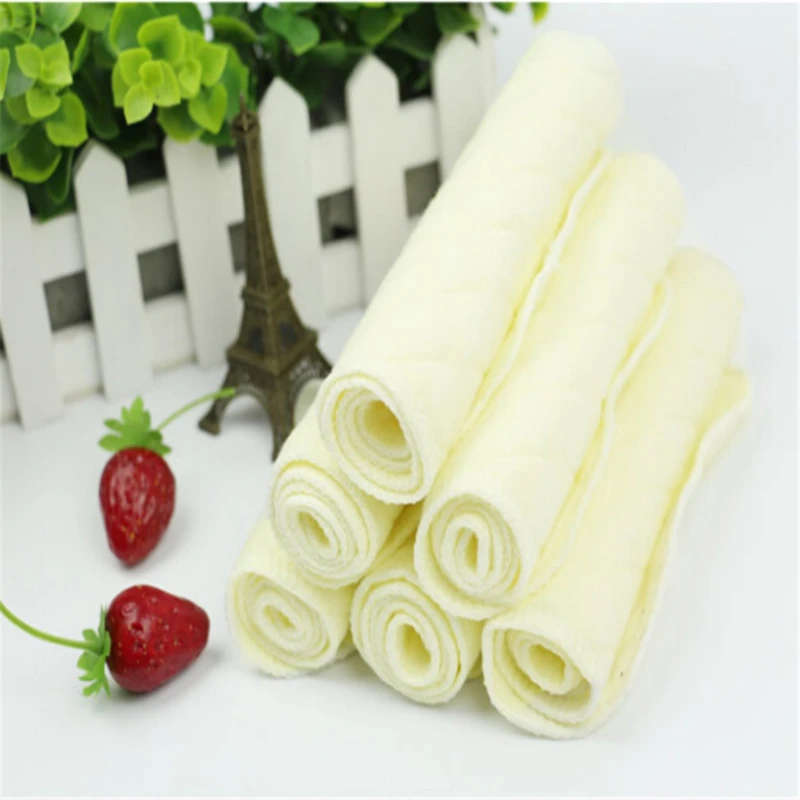 

10pcs Reusable Baby Diapers Cloth Diaper Inserts 1 Piece 3 Layer Insert Cotton Blend Washable Babies Care Eco-friendly Diaper