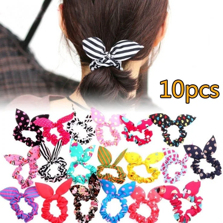 

10pcs Rabbit Ear Hair Accessories Random Color