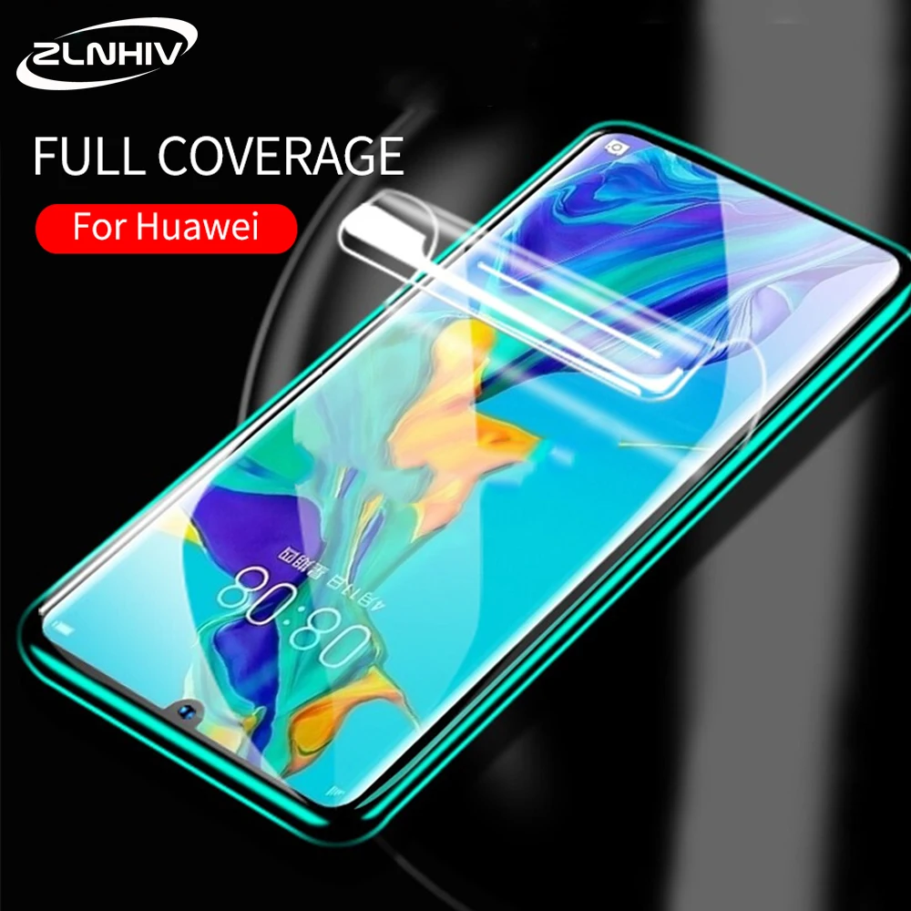 ZLNHIV для huawei honor view 30 pro 20 20i 20S Гидрогелевая пленка 10i note 10 lite мягкий полный чехол