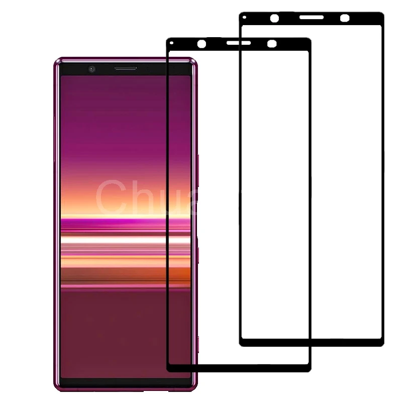 2.5D 9H закаленное стекло премиум класса для Sony Xperia 5 Полное покрытие экрана
