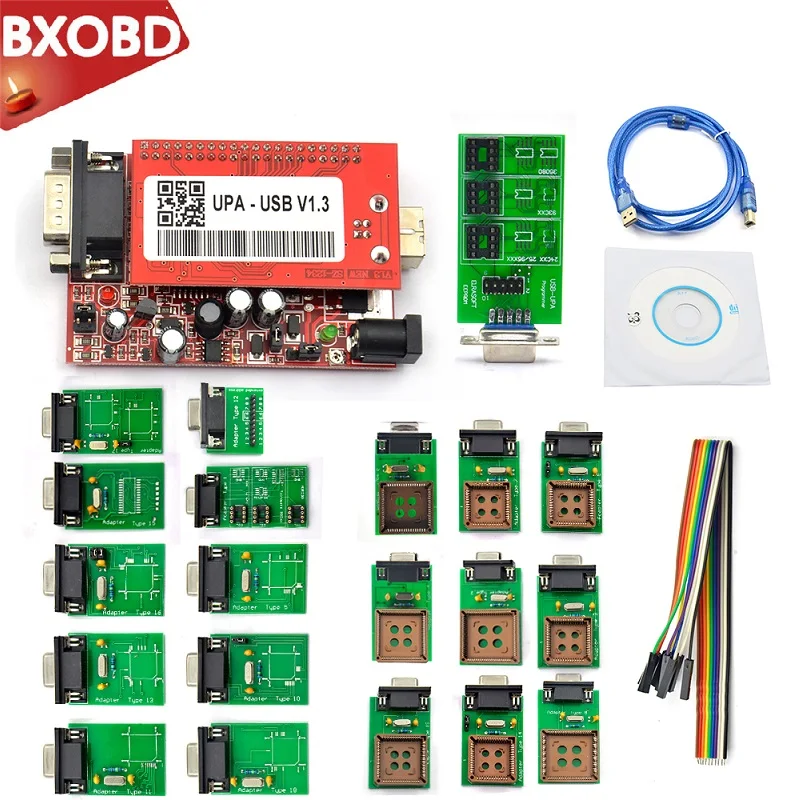 UPA USB Programmer Full Package UPA USB 1.3 Programmer AUTO ECU Programmer Full Set UPA Adapter UPA V1.3 ECU Programmer UAP Prog