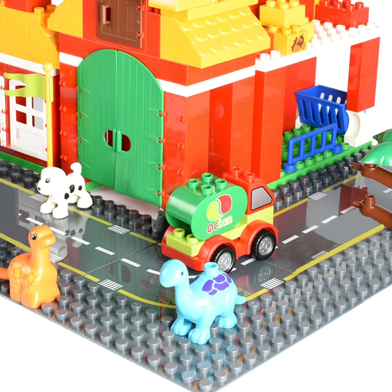 16*16 точек Большие размеры блоки базовые пластины Совместимость с legoingly Duploed