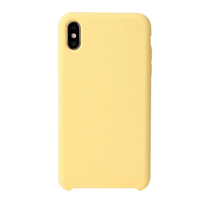 7-Yellow G чехол, Модный Чистый жидкий силиконовый чехол для телефона для iPhone X, iPhone Xs, мягкий чехол для телефона для iPhone XR, iPhone XS MAX, чехол для телефона - Цвет: 7-Yellow