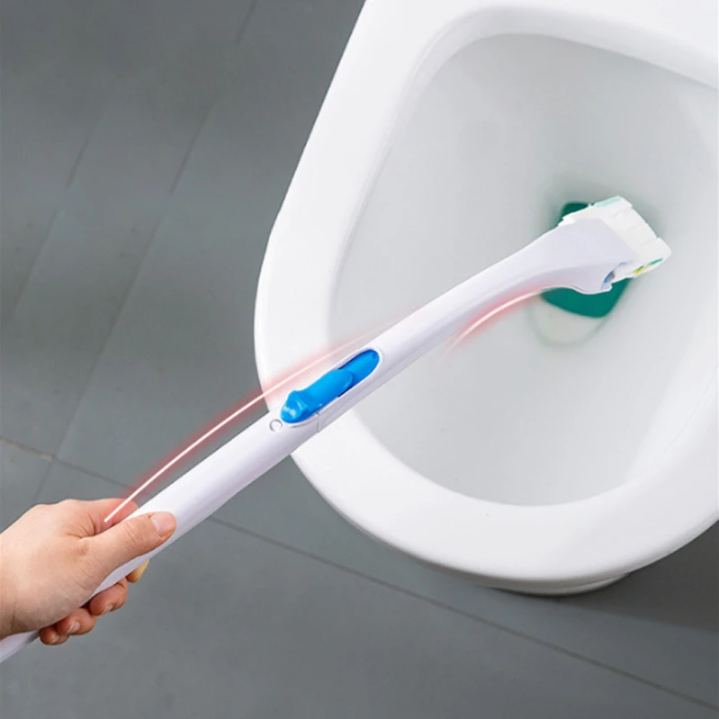 Одноразовая щетка для унитаза с длинной ручкой держатель головки очиститель