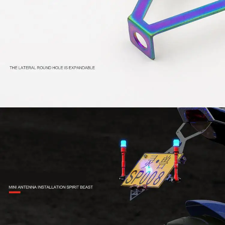 Универсальный держатель номерного знака задний кронштейн для мотоциклов рамка Suzuki Ltz 400 Pulsar 200 Ns Vespa GTS Cb190r