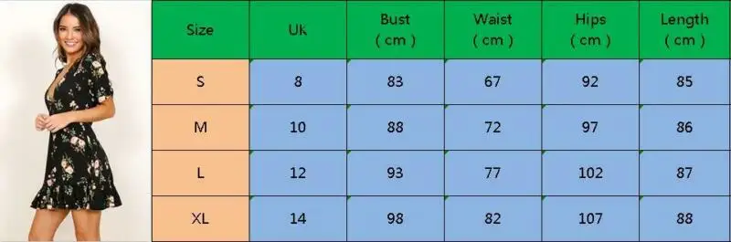 Женский короткий сарафан с цветочным принтом и V образным вырезом|Женские платья|