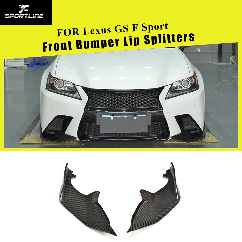 Передний бампер спойлер разветвители крылья закрылки Cupwings для Lexus GS F Sport GS350 GS450h 2012- углеродное волокно/FRP