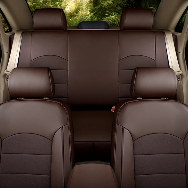 Автомобильные чехлы AUSFTORER из воловьей кожи для Land Rover Freelander 2 автомобильных