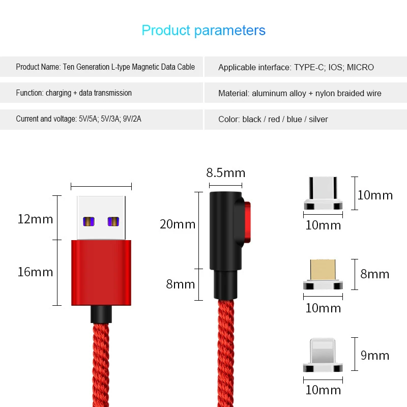 Магнитный Micro USB кабель 8 Pin USB C адаптер быстрой зарядки для iPhone Xiaomi huawei зарядное устройство Магнит Быстрой зарядки usb type C шнур