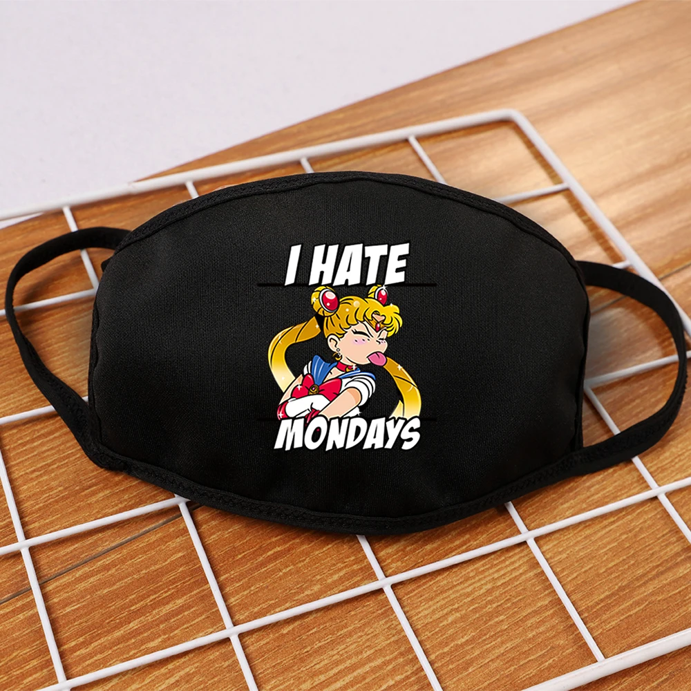 

Nope Movement Lovely Cats Mask Face Black Winter Keep Warm Mask Unisex Washable Dustproof Mouth-Muffle Windproof Women Masks