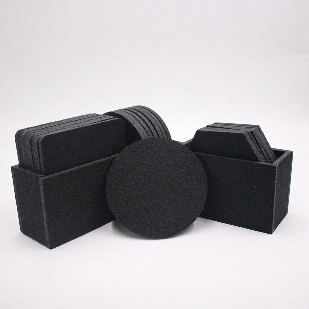 

8pcs Felt Table Placemats Kitchen Accessories Washable Place Mats Coasters Set Non-slip Placemat Heat Insulation Coffee Cup Mats