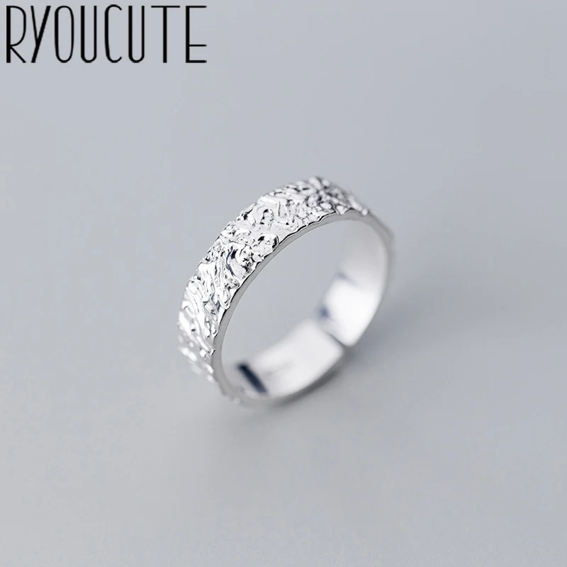 Богемные винтажные серебряные геометрические кольца неправильной формы для