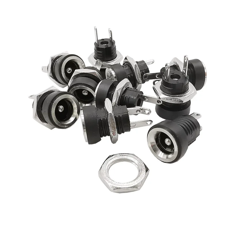 Разъем питания постоянного тока гнездовой разъем 5 5*2 мм монтажный штепсельная