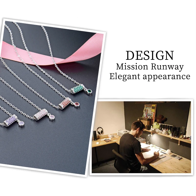 

925 Sterling Silver Pendant Necklace Women Statement Personalized Necklace Jewelry Gift Wholesale Waistline Brand Design Top