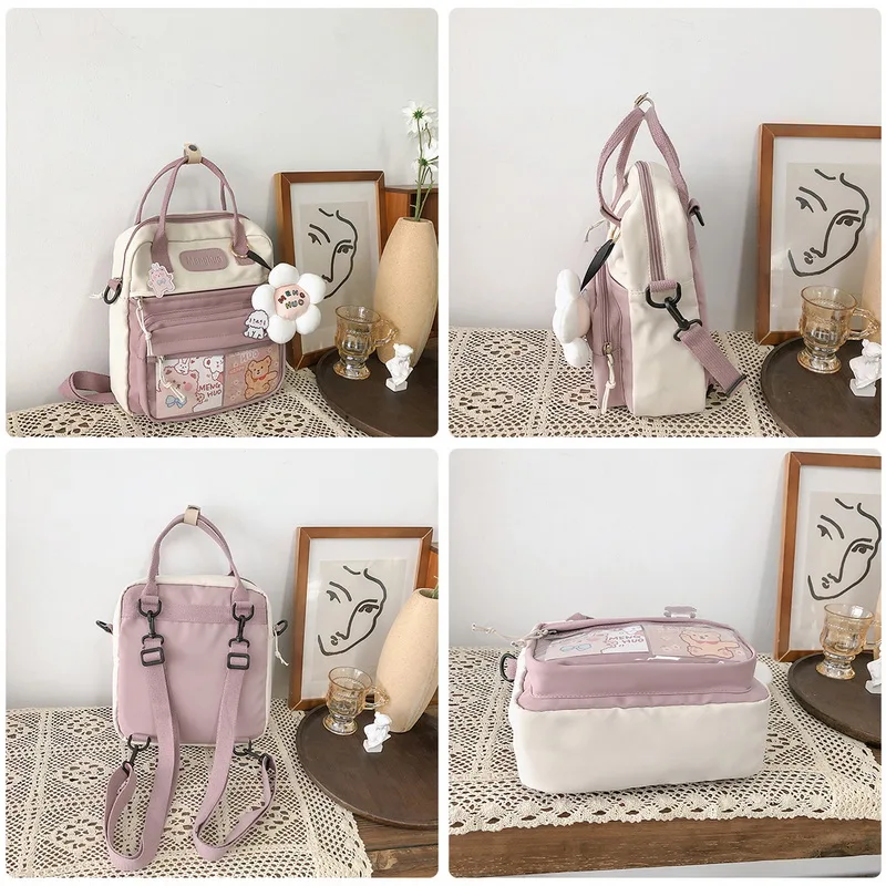 

Women Cute Mini Backpacks Waterproof Nylon Small Shoulder Bags Teenage Girls Schoolbags Travel Backpack Female School Backpack