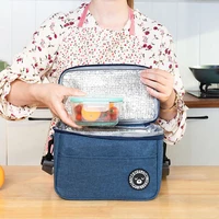 sml 3 size portable cooler bag folding insulation picnic ice pack for food thermal drink carrier insulated lunch box delivery