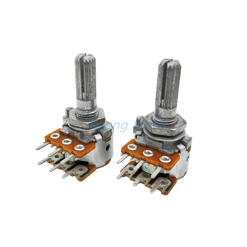 ALPS RK163 10KBx2 50KBx2 100KBx2 аудио потенциометр громкости усилителя Hifi двойной вращающийся