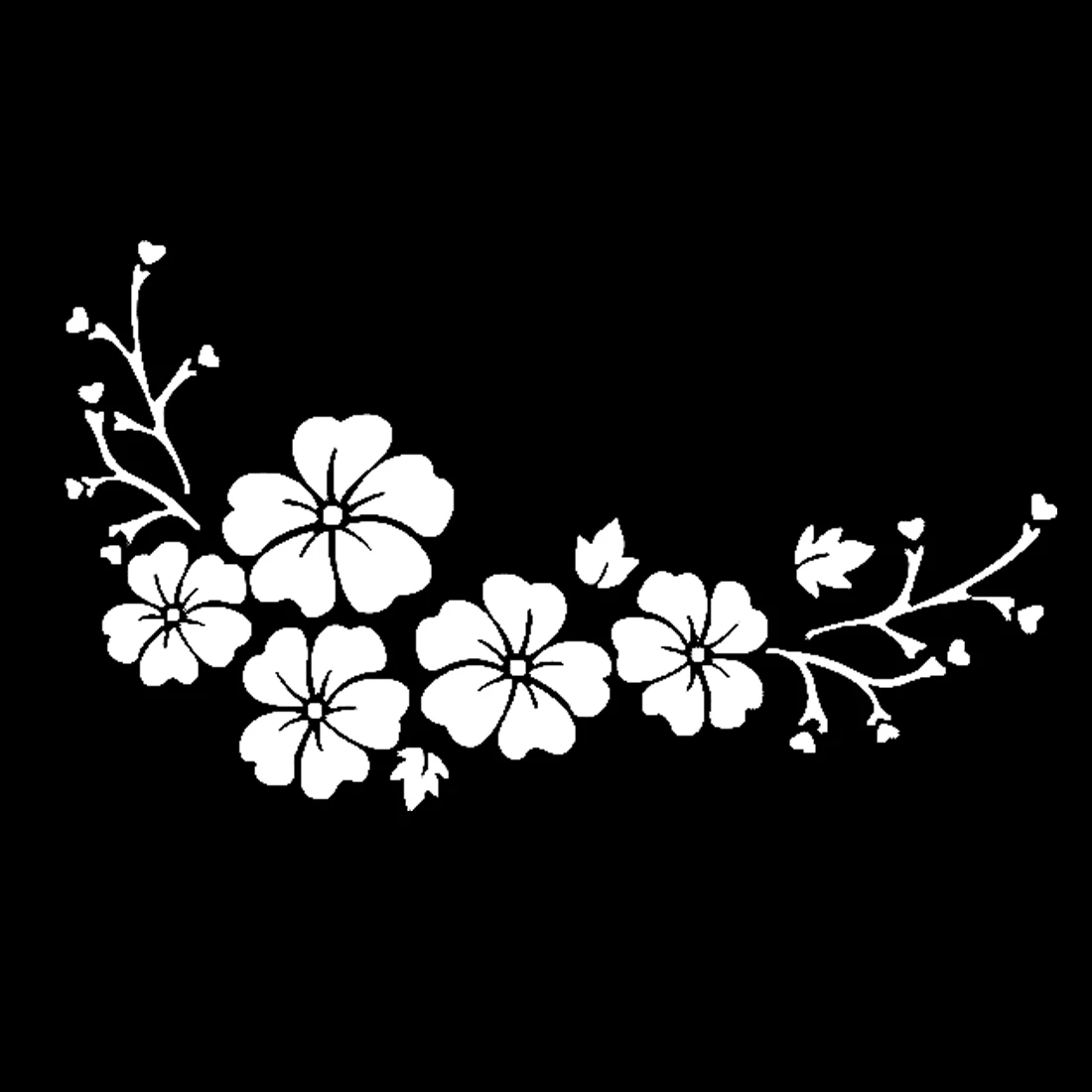 

Fashion Car Sticker Engraving Flower Pattern Delicate Accessories Reflective Cool Vinyl Decalkk29*13cm