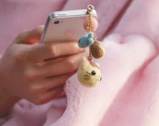 Котенок любит рыбок мультфильм животных шерсть иглы комплект Шерсть Войлок