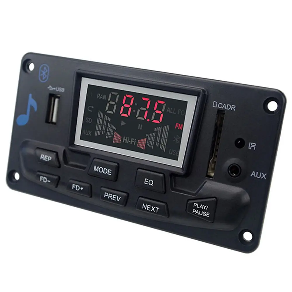 Bluetooth MP3 декодирующая плата модуль светодиодный 12 в USB/SD/MMC wav-декодер Запись MP3 плеер папки коммутационная карта ридер с управлением приложением