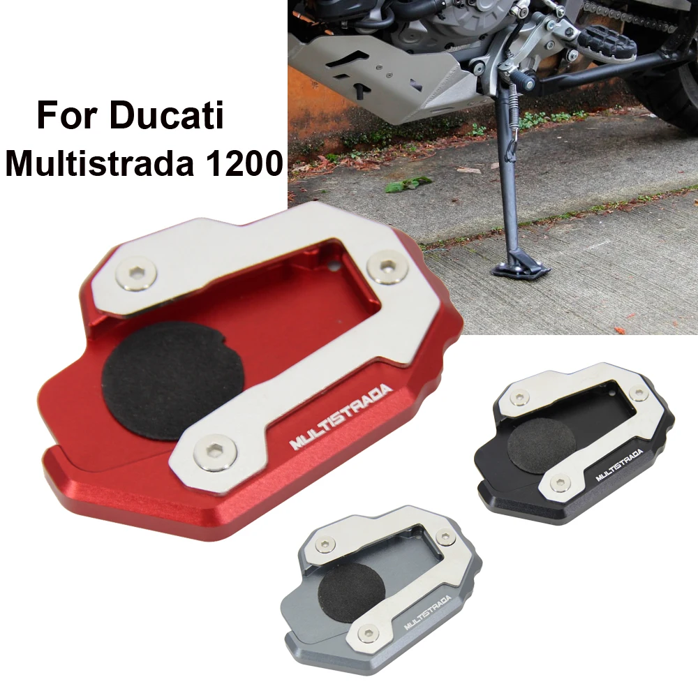 

Новые аксессуары для мотоциклов CNC подставка для ног боковая подставка удлинитель поддерживающая пластина для Ducati Multistrada 1200