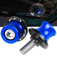 motorcycle accessories 6mm stand screws for yamaha fz1 fazer fz 1 2006 2015 2014 fazer cnc aluminum swingarm slider spools logo